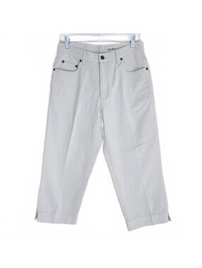 Eddie Bauer 100% Cotton Cream Khaki Jean Capri Pants Size 10